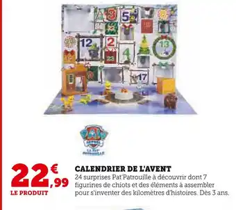 Hyper U Calendrier de l'avent offre