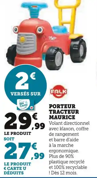 Hyper U Falk porteur tracteur maurice offre