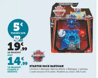 Hyper U Starter pack bakugan offre