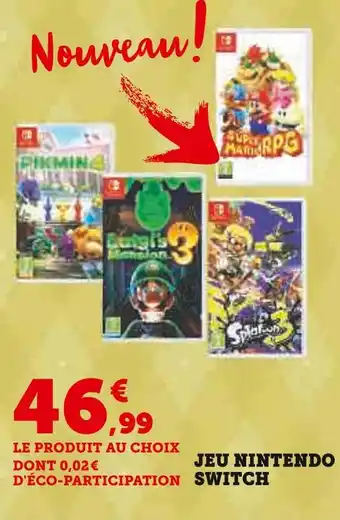 Hyper U Jeu nintendo switch offre