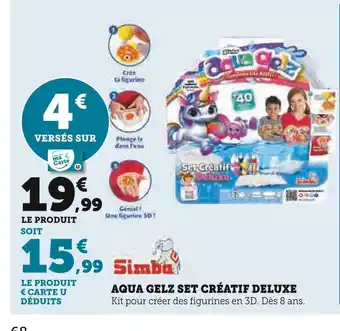 Hyper U Simba aqua gelz set créatif deluxe offre