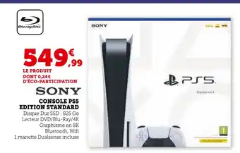 Hyper U Sony console ps5 edition standard offre