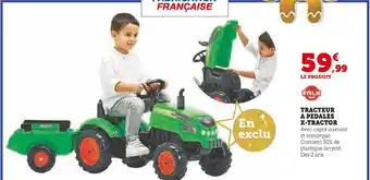 Hyper U Falk tracteur a pedales x-tractor offre