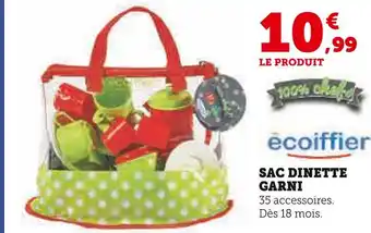 Hyper U Ecoiffier sac dinette garni offre
