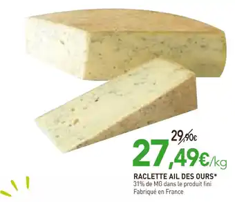 naturéO Raclette ail des ours offre