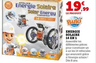 Hyper U Buki energie solaire 14 en 1 offre