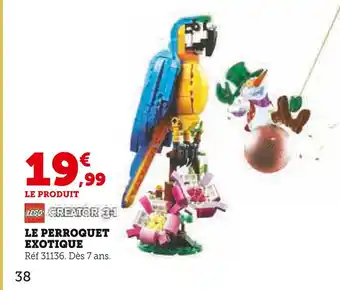 Hyper U Lego le perroquet exotique offre