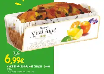 naturéO Vital cake écorces orange citron offre