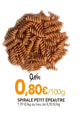 naturéO Spirale petit épeautre offre