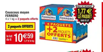 Cora x Carrefour Ferrero couscous moyen offre