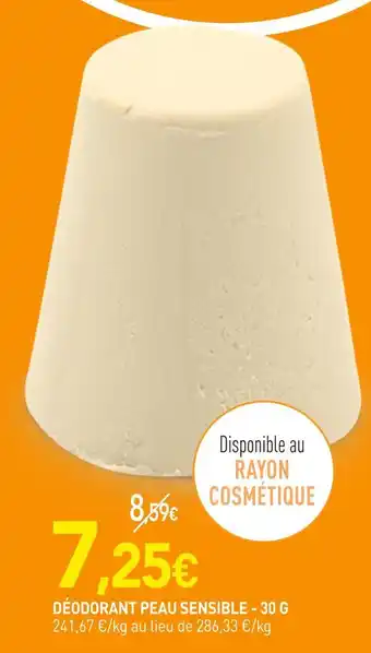naturéO Déodorant peau sensible offre