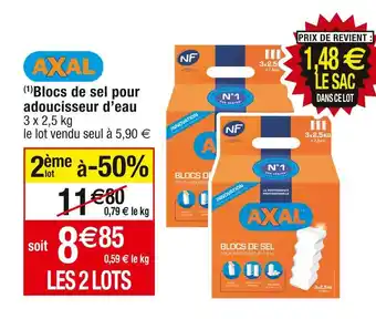 Cora x Carrefour Axal (1)blocs de sel pour adoucisseur d’eau offre