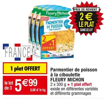 Cora x Carrefour Fleury michon parmentier de poisson à la ciboulette offre