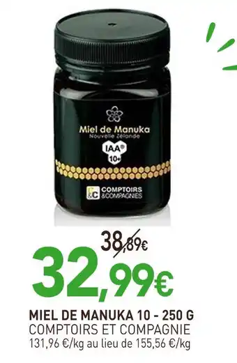 naturéO Comptoirs et compagnie miel de manuka 10 offre