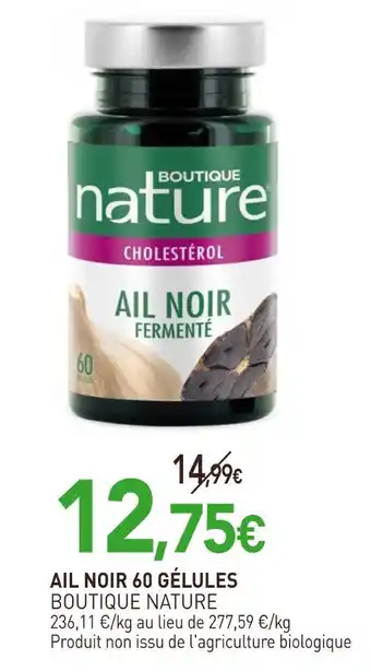 naturéO Boutique nature ail noir 60 gélules offre