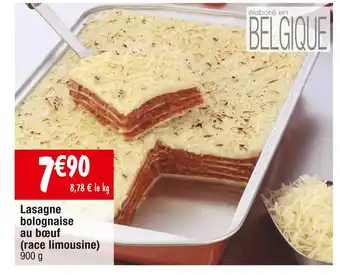 Cora x Carrefour Lasagne bolognaise au bœuf (race limousine) offre