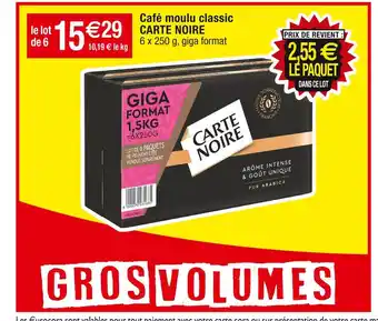 Cora x Carrefour Carte noire café moulu classic offre