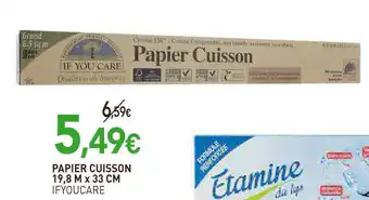 naturéO Ifyoucare papier cuisson offre