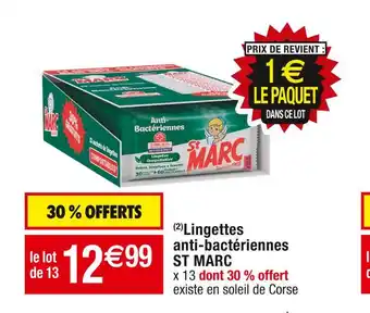 St marc (2)lingettes anti-bactériennes