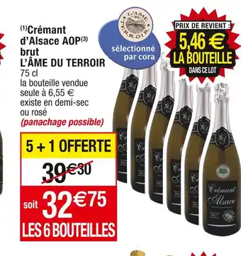Cora x Carrefour L’âme du terroir crémant d’alsace aop brut offre