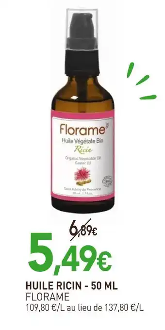 naturéO Florame huile ricin offre