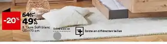 BUT Tapis Soft blanc offre