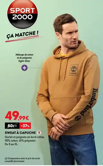 Sport 2000 Timberland sweat à capuche offre