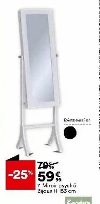 BUT Miroir Psyché Bijoux offre
