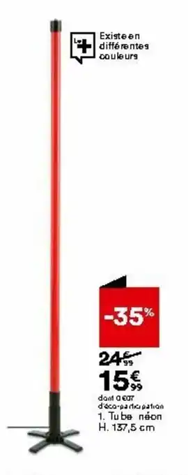 Tube néon H 137,5 cm