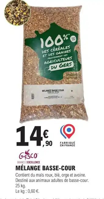 E.Leclerc MÉLANGE BASSE-COUR offre