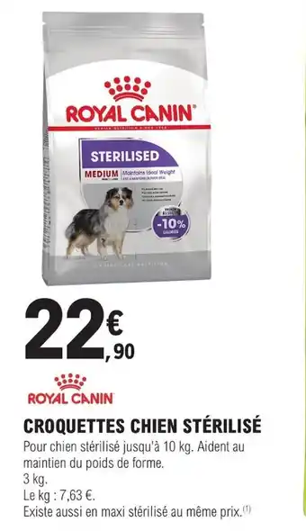 E.Leclerc CROQUETTES CHIEN STÉRILISÉ offre