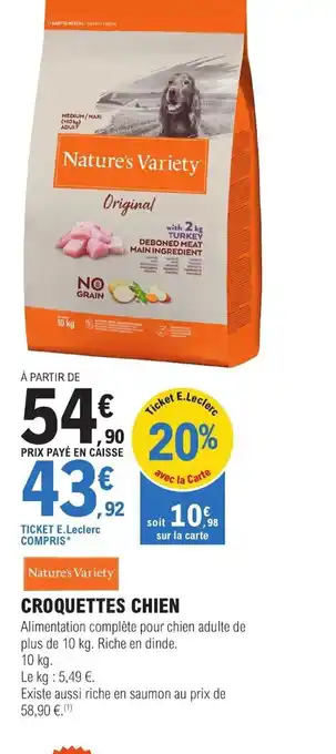 E.Leclerc CROQUETTES CHIEN offre