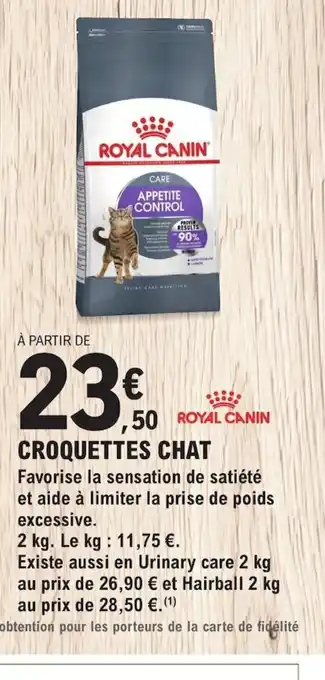 E.Leclerc CROQUETTES CHAT offre