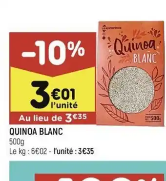 Leader Price QUINOA BLANC offre