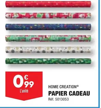 ALDI HOME CREATION PAPIER CADEAU offre
