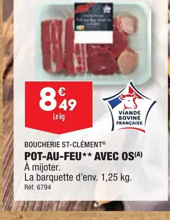 ALDI BOUCHERIE ST-CLÉMENTⓇ POT-AU-FEU AVEC OS offre