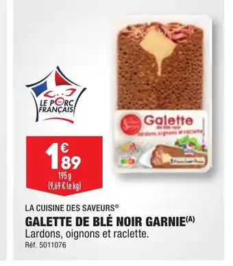 ALDI GALETTE DE BLÉ NOIR GARNIE offre