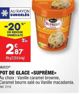 ALDI POT DE GLACE SUPRÈME offre