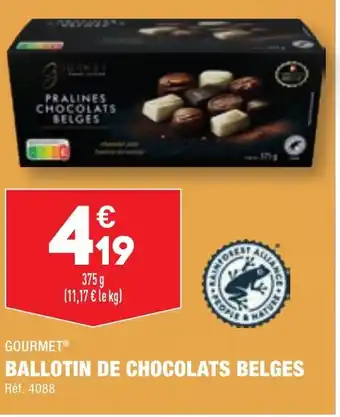 BALLOTIN DE CHOCOLATS BELGES