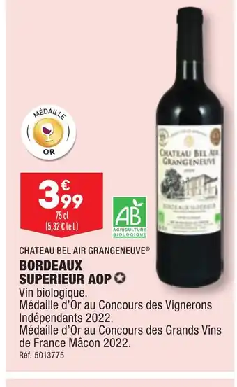ALDI BORDEAUX SUPERIEUR AOP offre