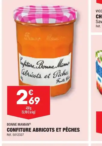 ALDI CONFITURE ABRICOTS ET PÊCHES offre
