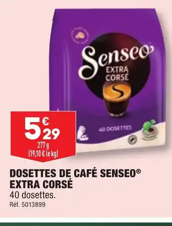 ALDI DOSETTES DE CAFÉ SENSEO EXTRA CORSÉ offre