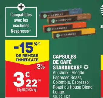 CAPSULES DE CAFĂ STARBUCKS