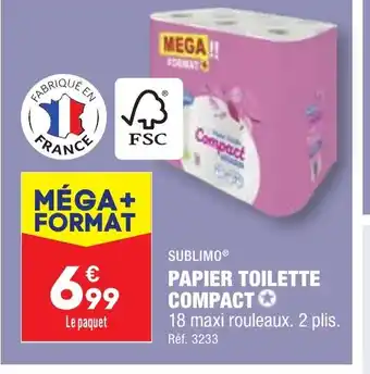 ALDI PAPIER TOILETTE COMPACT offre