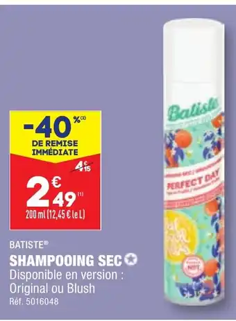 ALDI SHAMPOOING SEC offre