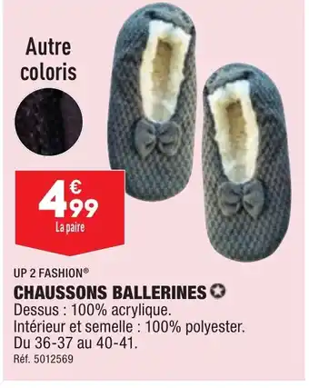 ALDI CHAUSSONS BALLERINE offre