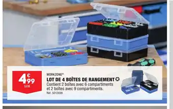 ALDI LOT DE 4 BOÎTES DE RANGEMENT offre