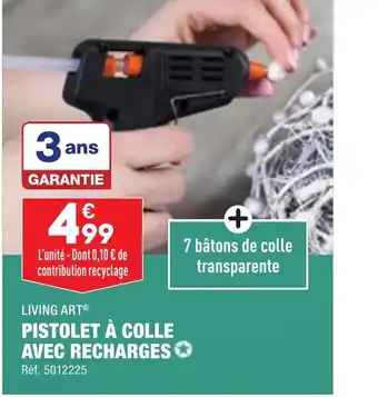 ALDI PISTOLET À COLLE AVEC RECHARGES offre