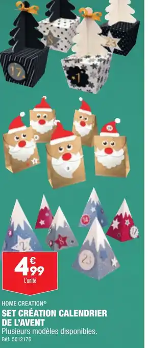 ALDI SET CRÉATION CALENDRIER offre