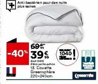 BUT Couette Greensphère offre